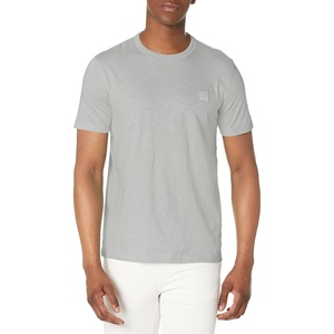 BOSS Men’s Tonal Square Patch Logo Jersey T-Shirt(High Rise Grey)