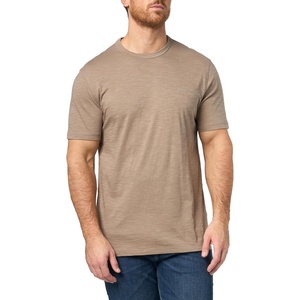 BOSS Men’s Tonal Square Patch Logo Jersey T-Shirt(Olive Night)