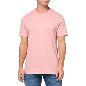 BOSS Men’s Tonal Square Patch Logo Jersey T-Shirt(Pink Chalk)