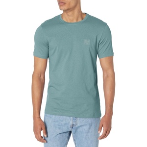 BOSS Men’s Tonal Woven Patch Logo Jersey T-Shirt(Goblin Green)