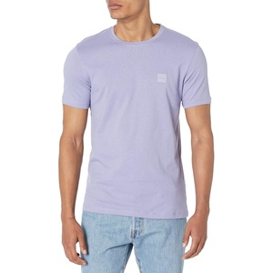 BOSS Men’s Tonal Woven Patch Logo Jersey T-Shirt(Persian Violet)