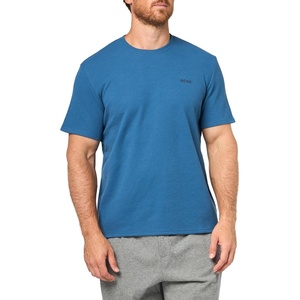 BOSS Men’s Waffle Contrast Logo Short-Sleeve T-Shirt(Skyway)