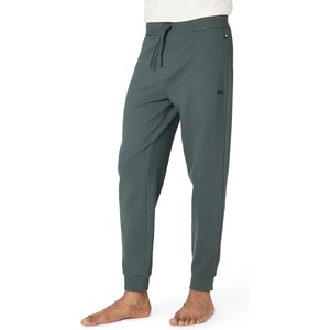 BOSS Men’s Waffle Cotton Cuffed Sweatpants(Olive Smoke)