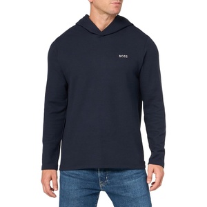 BOSS Men’s Waffle Long Sleeve Shirt(Captain Navy)