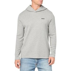 BOSS Men’s Waffle Long Sleeve Shirt(Light Slate Grey)