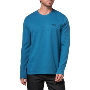 BOSS Men’s Waffle Long Sleeve Shirt(Peacock Blue)