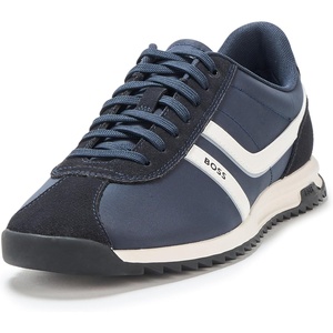 BOSS Mens Zayn Low Profile Lace Up Sneakers(Night Tide)