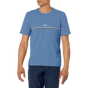 BOSS Soft Cotton Short Sleeve T-Shirt(Bijou Blue)