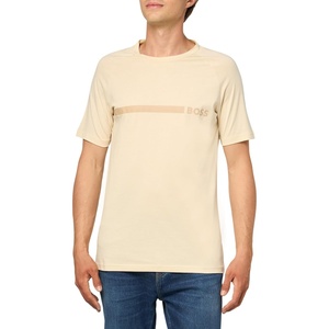 BOSS T-Shirt RN Slim Fit with Sun Protection(Cream Gloss)