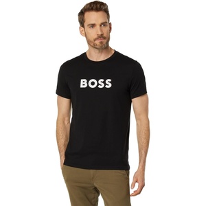 BOSS T-Shirt RN Slim Fit with Sun Protection(Deep Sky Black)