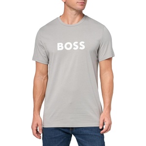 BOSS T-Shirt RN Slim Fit with Sun Protection(Moonrock Grey)