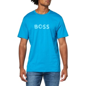 BOSS T-Shirt RN Slim Fit with Sun Protection(Opal Sky)
