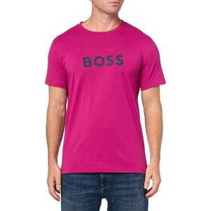 BOSS T-Shirt RN Slim Fit with Sun Protection(Pink Malaya)