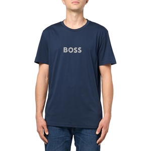 BOSS T-Shirt RN Slim Fit with Sun Protection(Space Cadet Blue)