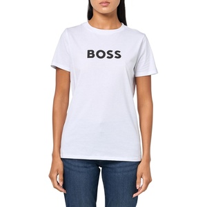 BOSS Women’s Big Logo Cotton T-Shirt(White Bone)