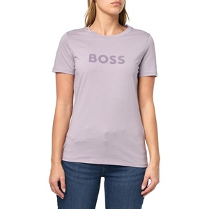 BOSS Women’s Big Logo Cotton T-Shirt(Wildflower Purple)