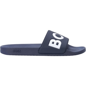 BOSS mens Aryeh Slide Sandals(Dark Blue)