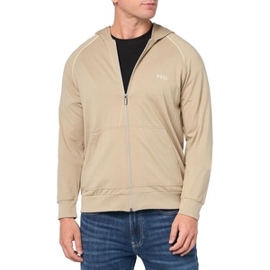 BOSS mens Mix&match Zip Up Hoodie(Aluminum Taupe)