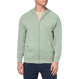 BOSS mens Mix&match Zip Up Hoodie(Seafoam Green)