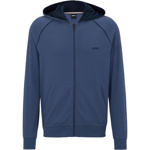 BOSS mens Mix&match Zip Up Hoodie(Spruce Blue)