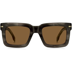 HUGO BOSS Women’s Modern Sunglasses(2w8/70 Grey Horn)
