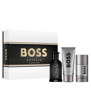 Hugo Boss/ Boss Bottled No. 6 for Men – 3 Pc Gift Set 3.3oz Parfum Spray, 3.3oz Shower Gel, 2.4oz Deodorant Stick