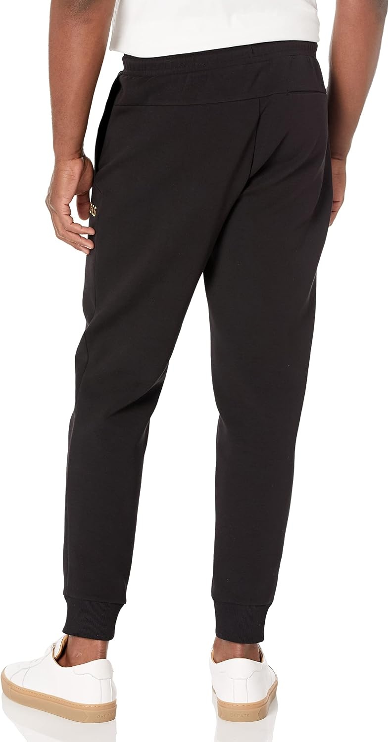 image:imageBOSS Mens Tonal Regular Fit Cotton Cuff SweatpantsCoal
