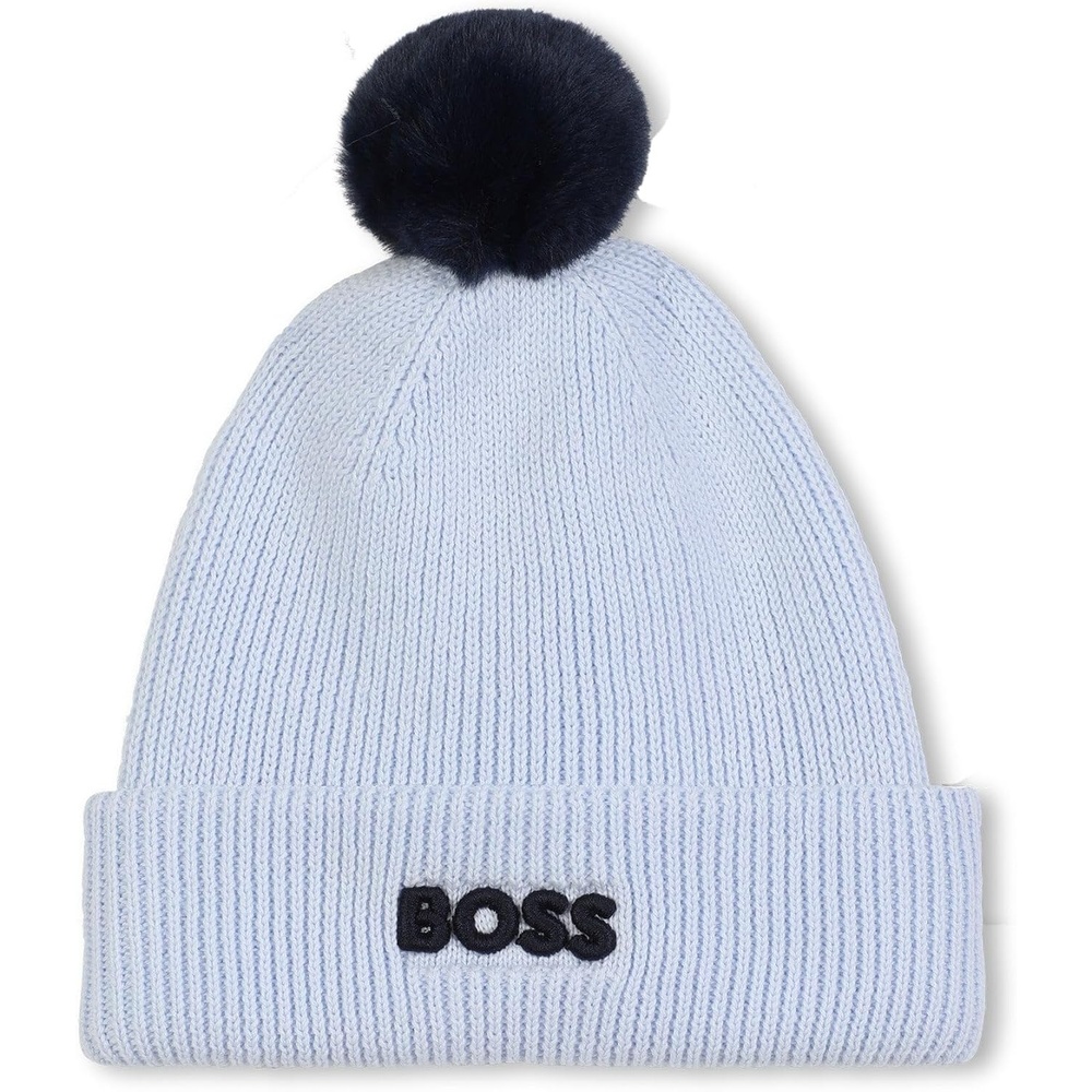 image:imageBOSS Baby Pull On Hat Pale Blue Size One