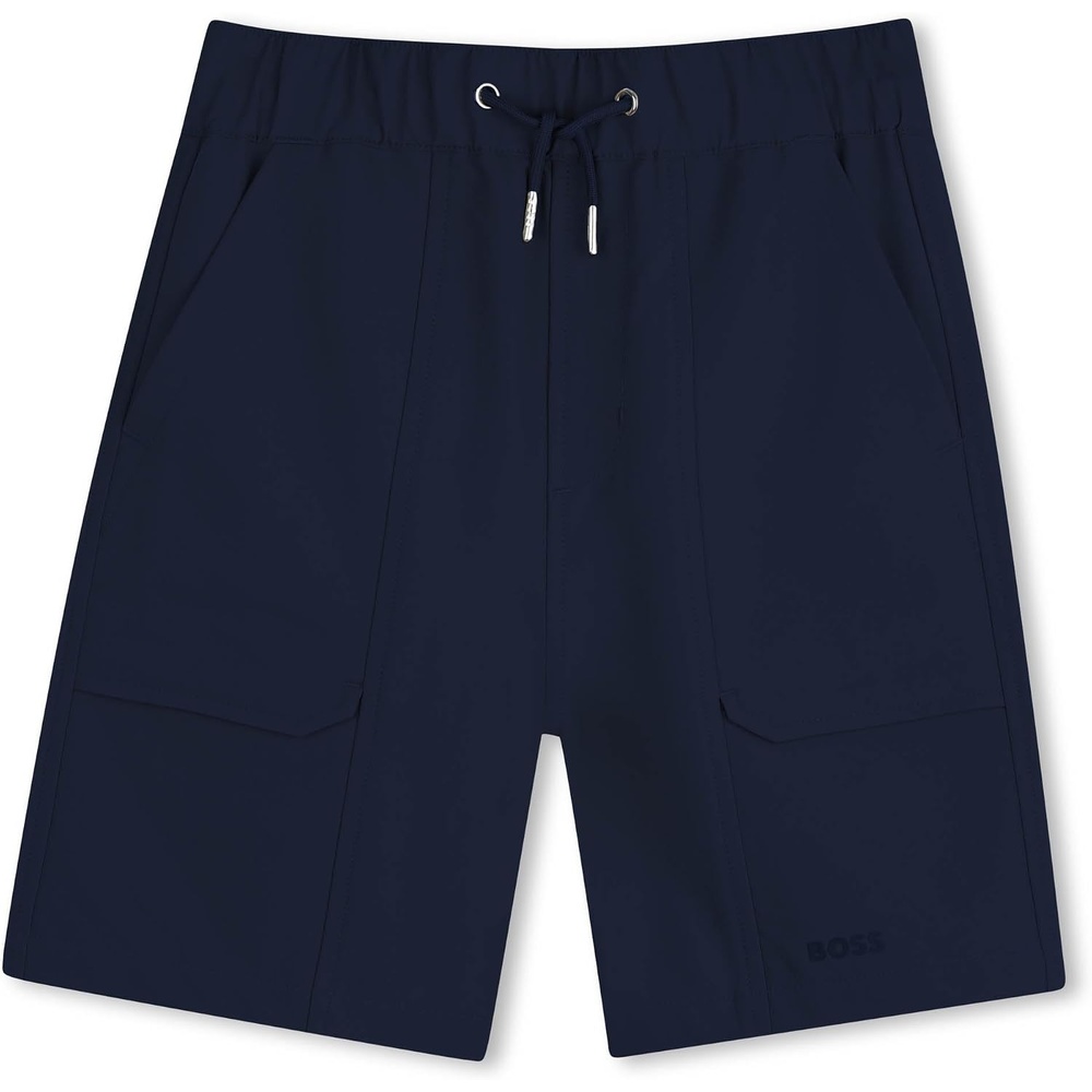 image:imageBOSS Boys Bermuda Shorts Kids Elastic Waist Cotton Active LightweightNavy