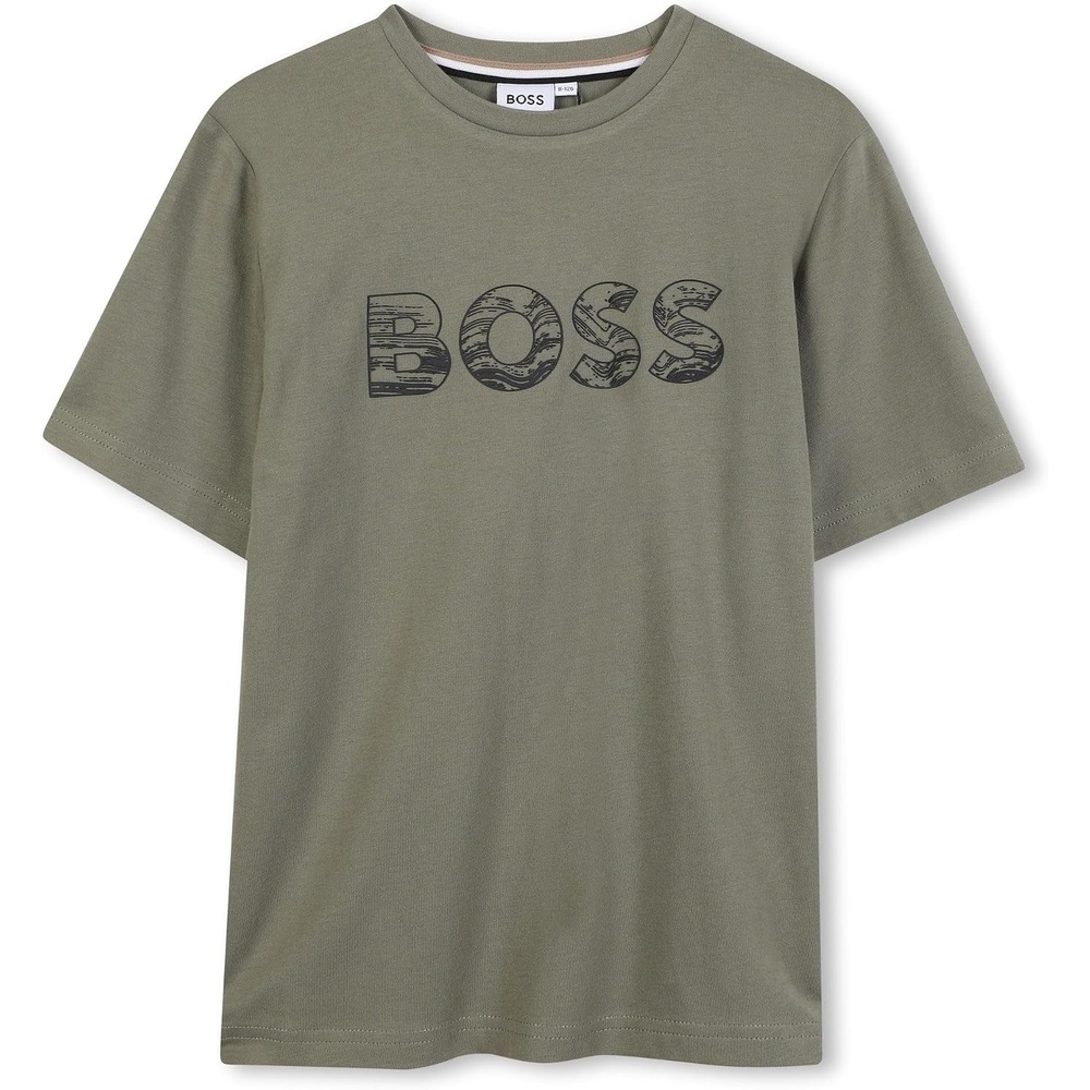 image:imageBOSS Boys Boss Boys Short Sleeves TeeShirtGreen