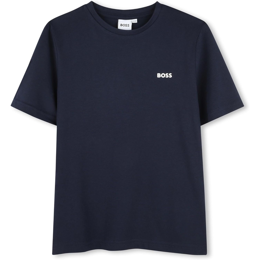 image:imageBOSS Boys Short Sleeves TeeShirt Navy 4 Years