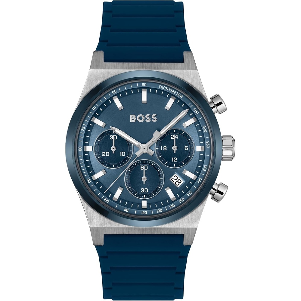 image:imageBOSS Candor Mens Chronograph Watch Quartz Movement Stopwatch Function Water Resistant up to 50 Meters 5ATM Gift for HimBlue