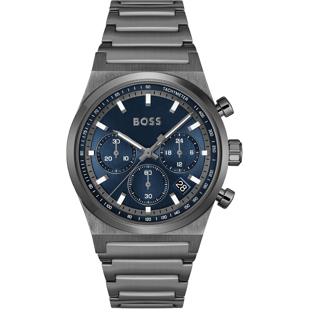 image:imageBOSS Candor Mens Chronograph Watch Quartz Movement Stopwatch Function Water Resistant up to 50 Meters 5ATM Gift for HimGrey