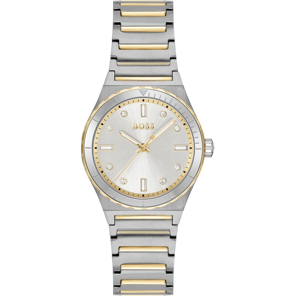 image:imageBOSS Candor Womens Sport Watch Dive Inspired Design Crystal Indexes Quartz Movement Water Resistant up to 30 Meters 3ATM Gift for HerTwo Tone