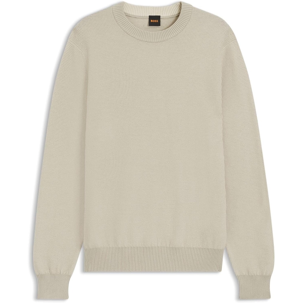 image:imageBOSS Klapok Mens Knitted Sweater Pack of 1Light Beige
