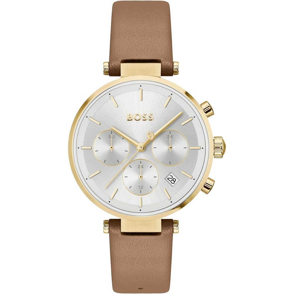 image:imageBOSS Majesty Sport Womens 3H Quartz Multifunction Watch Stainless Steel 3ATM30m Water Resistant  Sporty and Elegant Timepiece  Gift for Her 36mmBrown