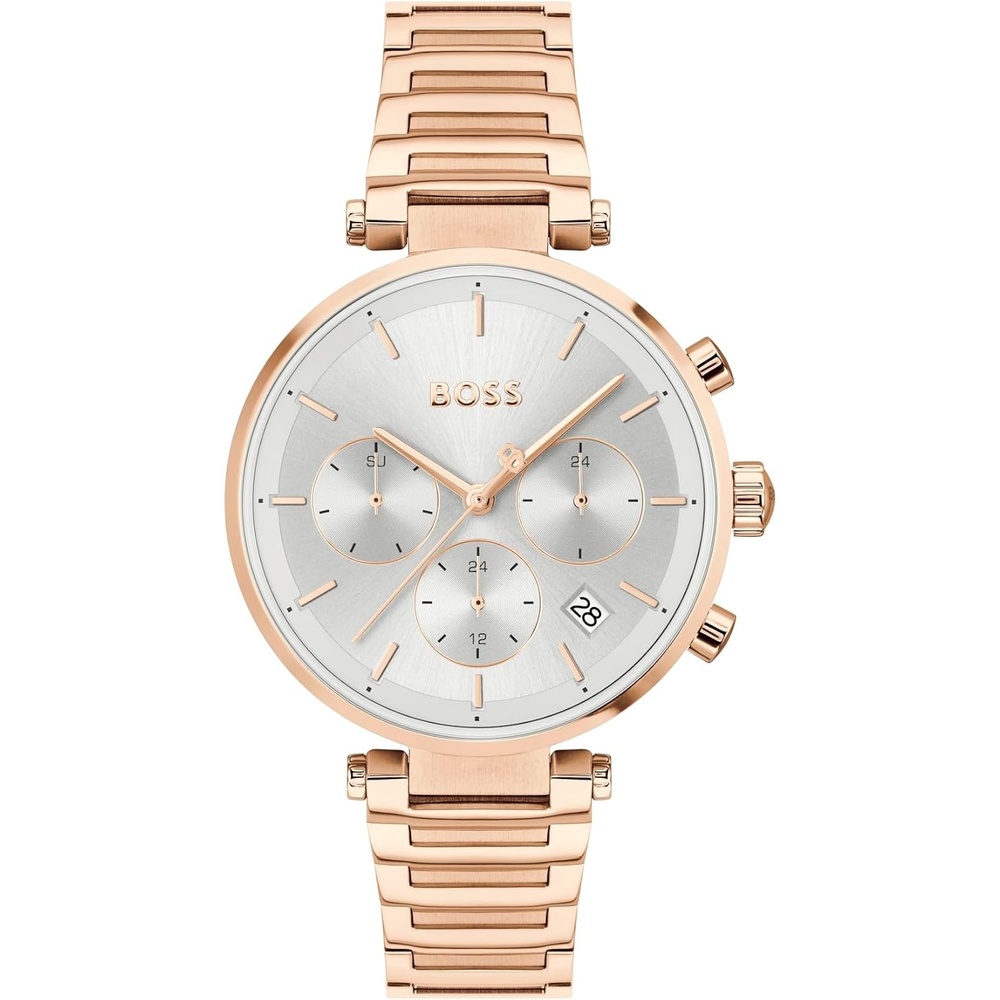 image:imageBOSS Majesty Sport Womens 3H Quartz Multifunction Watch Stainless Steel 3ATM30m Water Resistant  Sporty and Elegant Timepiece  Gift for Her 36mmRose Gold