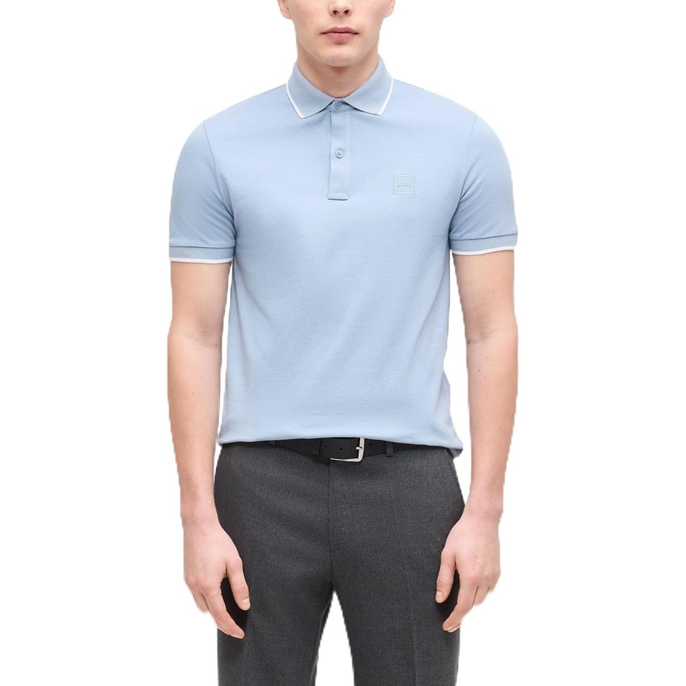 image:imageBOSS Men Orange  HePolo  Passertip 10256683 01LightPastel Blue 458