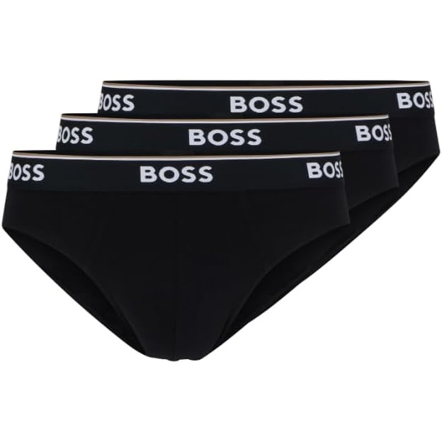 image:imageBOSS Mens 3pack Classic Regular Fit Stretch BriefsBlack