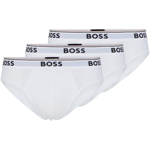 image:imageBOSS Mens 3pack Classic Regular Fit Stretch BriefsWhite