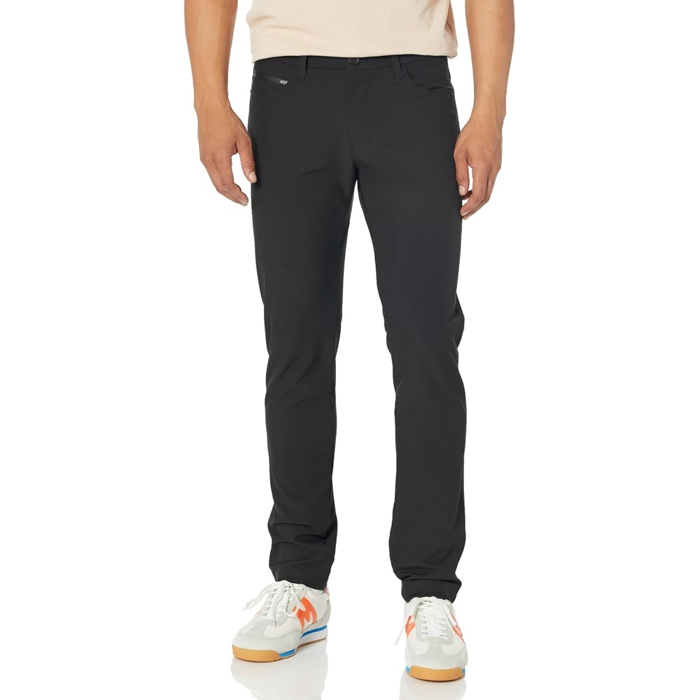 image:imageBOSS Mens 5Pocket Slim Fit Soft Touch PantsBlack Soil