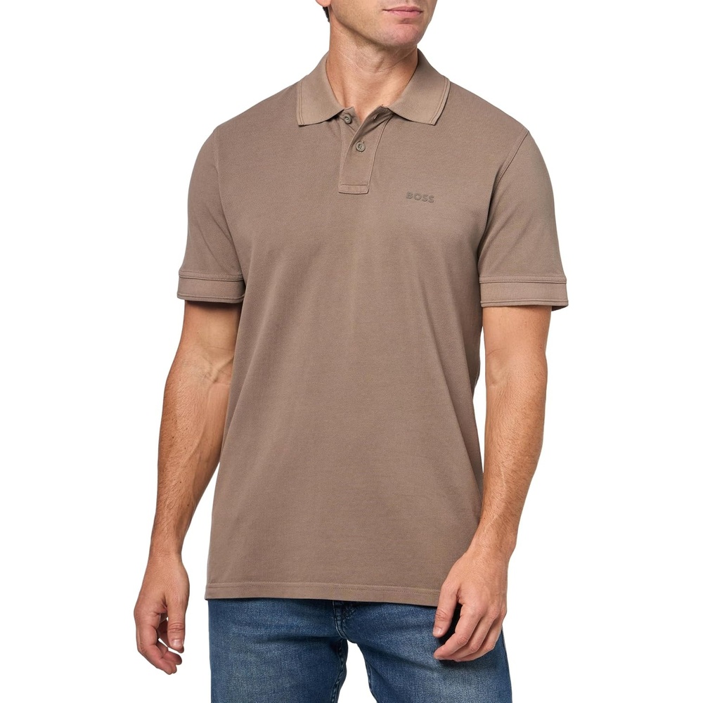 image:imageBOSS Mens Basic Short Sleeve Pique Polo ShirtCedar