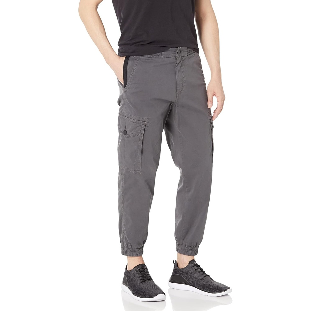 image:imageBOSS Mens Cargo Twill Cotton Mix PantsAsphalt Grey