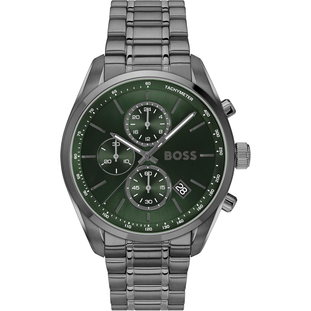 image:imageBOSS Mens Chronograph Quartz Watch with 6 OClock SubDialGreen