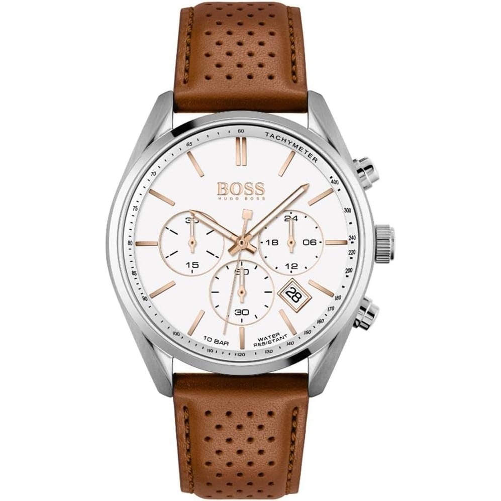 image:imageBOSS Mens Chronograph Quartz Watch with 9 OClock SubDialWhite