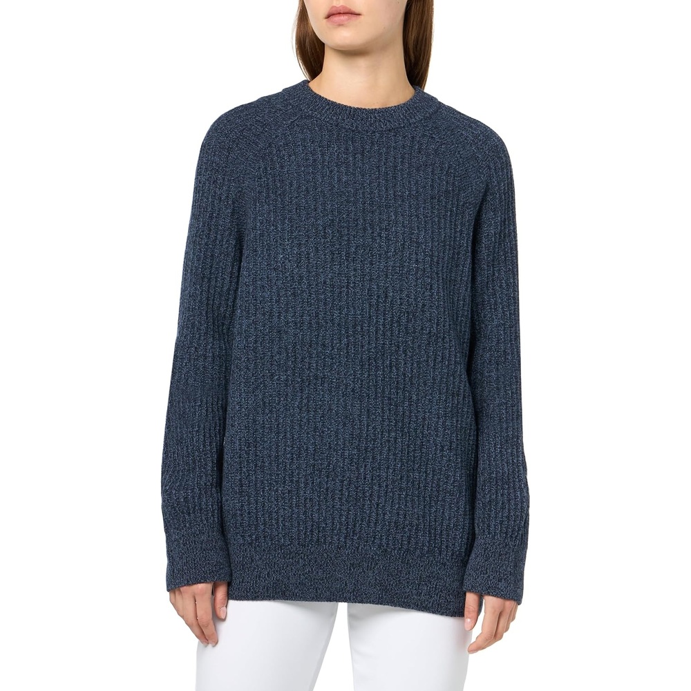 image:imageBOSS Mens Chunky Knit Wool Blend Crew Neck SweaterBering Sea