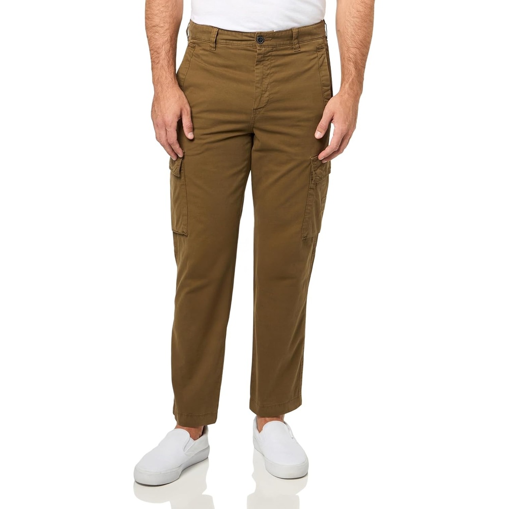 image:imageBOSS Mens Cotton Stretch 8 Pocket Cargo PantsBurnt Olive