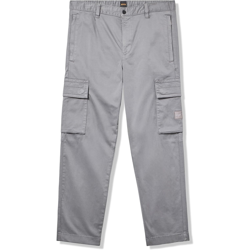 image:imageBOSS Mens Cotton Stretch 8 Pocket Cargo PantsFrozen Clay
