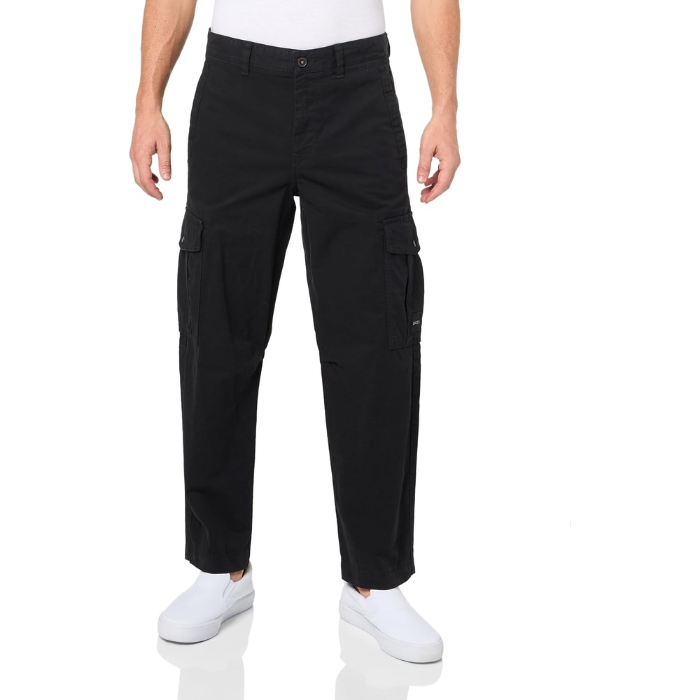 image:imageBOSS Mens Cotton Stretch Cargo PantsBlack Cloud