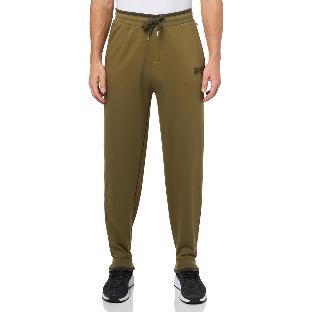image:imageBOSS Mens Fashion Cuffed Lounge Pants with Side LogoGreen Asparagus